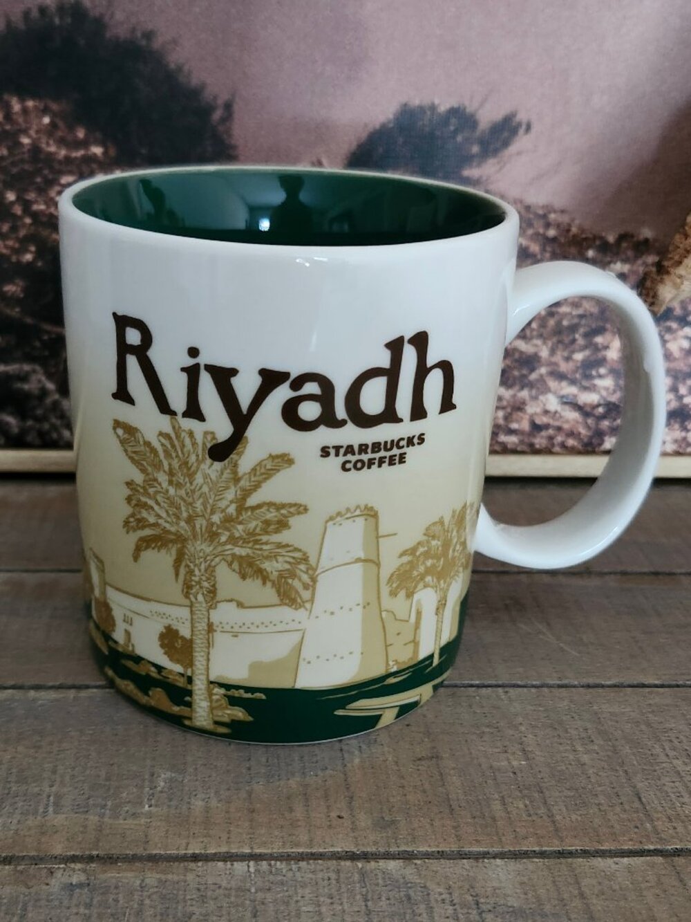 STARBUCKS Riyadh Global City Icon Series Collector Souvenir Glazed Mug 16oz